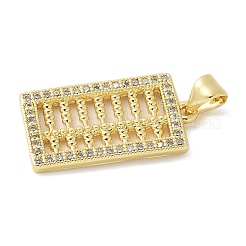 Colgante micropavé cubic zirconia de latón&nbsp;KK-K298-51G