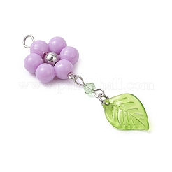 Acrylique avec grands pendentifs en acier inoxydable 304&nbsp;PALLOY-JF04512-02
