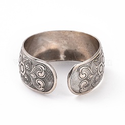 Bracelet manchette ouvert épais en alliage de style tibétain bohème pour femme&nbsp;BJEW-E002-01AS-07