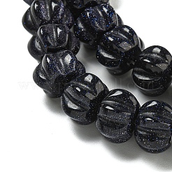 Sintetici blu Goldstone fili di perline&nbsp;G-G142-A10-01