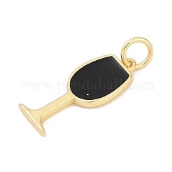 Pendentifs d'émail en laiton &nbsp;KK-U062-02B-04