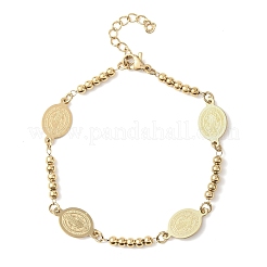 Religion 304 Edelstahl-Gliederarmbänder&nbsp;BJEW-F524-04A-G