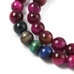 Brins de perles en œil de tigre naturel de qualité ab&nbsp;G-F591-18-6mm-06