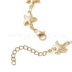 Armbänder mit Seesterngliedern aus Edelstahl 304 für Damen&nbsp;BJEW-JB13429