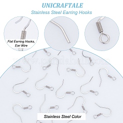 Ganchos para pendientes franceses de acero inoxidable 304 resistentes al deslustre&nbsp;STAS-N0013-15P