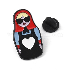 Geniales pines esmaltados de muñecas matrioska&nbsp;AL-Z002-01EB-01