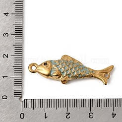 Ciondoli a forma di pesce in acciaio inossidabile smaltato 304&nbsp;STAS-B128-55G-04