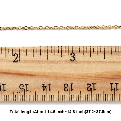 4 Stück 304 Edelstahl-Kabelkette zur Herstellung von Halsketten&nbsp;STAS-FS0001-81G