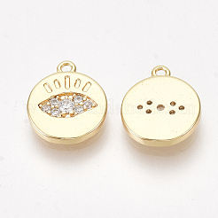 Latón charms de circonio cúbico&nbsp;KK-S350-276