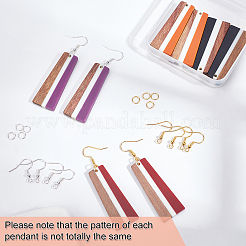 Trapezförmiger Charm-Ohrring-DIY-Set für Mädchen und Frauen&nbsp;DIY-OC0007-80