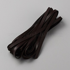 Cordon bijoux plat en cuir de vachette 90m&nbsp;WL-WH0009-02A-02