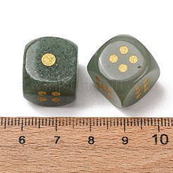 Dados de aventurina verde natural&nbsp;G-T143-29-03