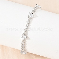Pulseras de cadena con eslabones en forma de corazón&nbsp;KK-CBA68DA-10P-01