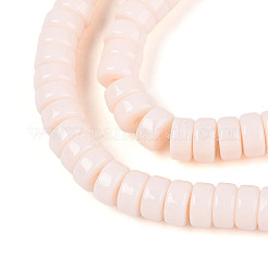 Chapelets de perles en verre opaque de couleur unie&nbsp;GLAA-N026-3x6mm-01