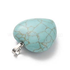 Pendentifs de turquoise synthétique&nbsp;G-B042-02P-09