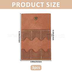 Porte-cartes en cuir pu&nbsp;OFST-WH0004-130AB-02