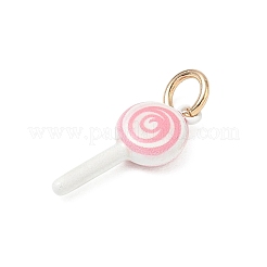 Pendentifs en laiton peints&nbsp;KK-CBAEB58-15B