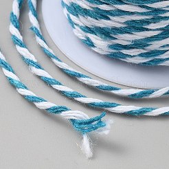 Cordón trenzado de algodón bicolor de 10 m&nbsp;OCOR-TAC0023-13D