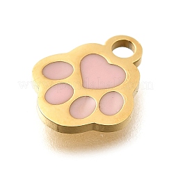 304 Edelstahl-Emaille-Anhänger&nbsp;STAS-L022-466G-02