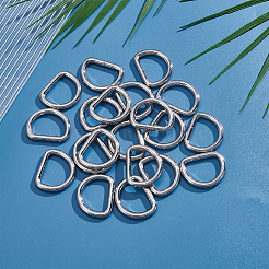 20 fermaglio di sospensione ad anello a D in lega di zinco&nbsp;FIND-ME0002-63P
