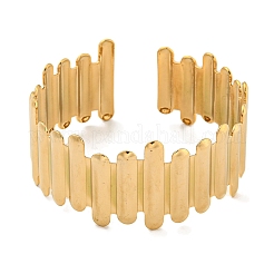 Ionenplattierung (IP) übertriebene 304 Edelstahl-Manschettenarmbänder für Frauen&nbsp;BJEW-P331-04G