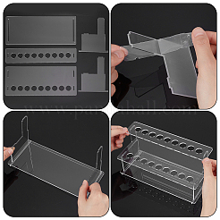 2-stufiger Weinkorkenhalter aus Acryl mit 18 Löchern&nbsp;LS-ODIS-WH0080-08A