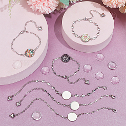 Kit de fabrication de bracelets dômes vierges à faire soi-même&nbsp;DIY-NB0009-80