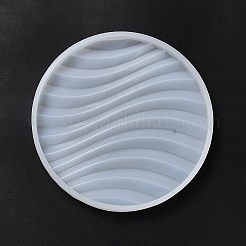 Diy flache runde / quadratische Silikonformen für gewellte Tassenmatten&nbsp;LS-SIMO-H009-02A-01