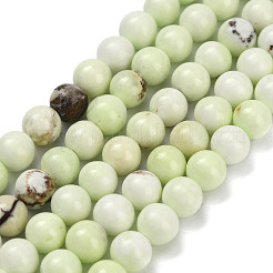 Perles de turquoise citron naturelle (jaspe)&nbsp;G-C259-B04-6mm