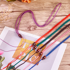 16 Stück 8 Farben Polyesterschnur Halsketten machen&nbsp;MAK-TA0001-19