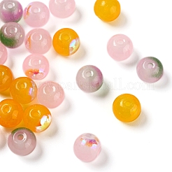 90 Stück 6 Stil lackierte Glasperlen&nbsp;GGLA-YW0001-10