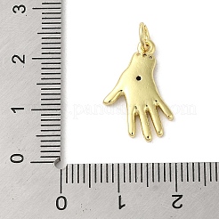 Gestell Messing micro ebnen Zirkonia Anhänger&nbsp;KK-C052-26G