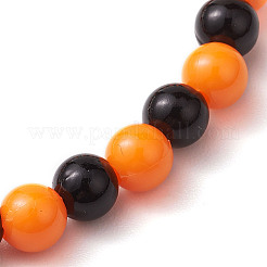 Halloween-Stretcharmbänder aus runden Kunststoffperlen&nbsp;BJEW-JB10573