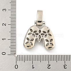 Messing micro pave klare zirkonia anhänger&nbsp;KK-B099-01P-M