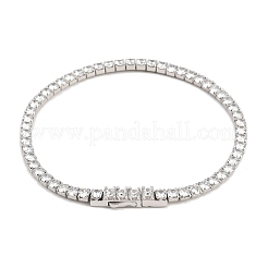 925 Tennisarmband aus Sterlingsilber mit Mikropavé und Zirkonia für Damen&nbsp;BJEW-C117-01B-P02