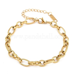 Gliederkettenarmbänder aus 304 Edelstahl für Damen&nbsp;BJEW-A161-01C-G