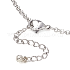 Herstellung von Rolo-Kettenarmbändern aus Edelstahl 304&nbsp;AJEW-JB01513