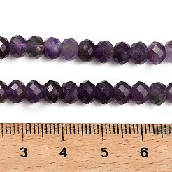 Abalorios de amatista natural hebras&nbsp;G-G278-A01-4x6mm