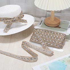Ruban à paillettes en polyester brodé&nbsp;OCOR-WH20003-38A