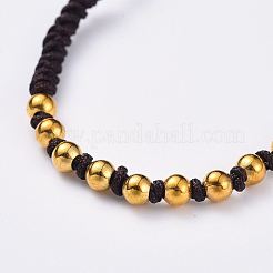 Set di gioielli con bracciali e anelli intrecciati regolabili&nbsp;SJEW-JS01033-01