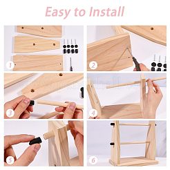 Garnhalter aus Holz&nbsp;ODIS-WH0099-288A