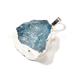Pendenti in cristallo di quarzo grezzo naturale tinto&nbsp;G-G895-05S-05