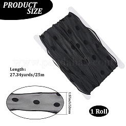 Rubans en organza polyester 25 m&nbsp;SRIB-CY0001-36A