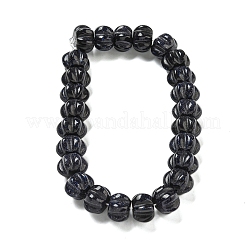 Sintetici blu Goldstone fili di perline&nbsp;G-G142-A10-01