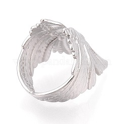 Anelli aperti con polsino in acciaio inossidabile 304 per donna&nbsp;RJEW-N052-20P