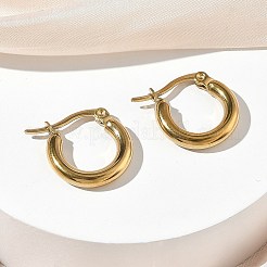 Pendientes de aro de acero inoxidable 304 para mujer&nbsp;EJEW-A159-01G