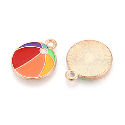 Colgantes de aleación de esmalte con temática de playa&nbsp;ENAM-T022-33E