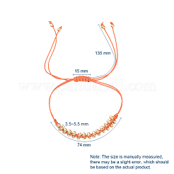Braccialetti intrecciati con perline di vetro placcato in semi di vetro&nbsp;BJEW-JB04789