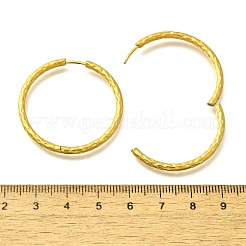 Pendientes de aro de acero inoxidable 304 para mujer&nbsp;EJEW-M068-13D-G