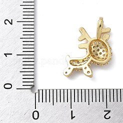 Colgante micropavé cubic zirconia de latón&nbsp;KK-C140-02G